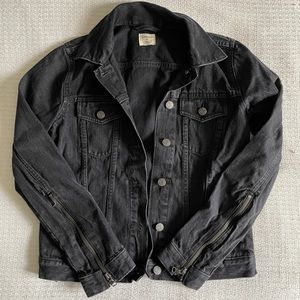 Gap Icon black denim jacket XS